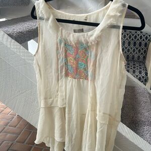 Mathilda Jane Gossamer top with boho vibe L